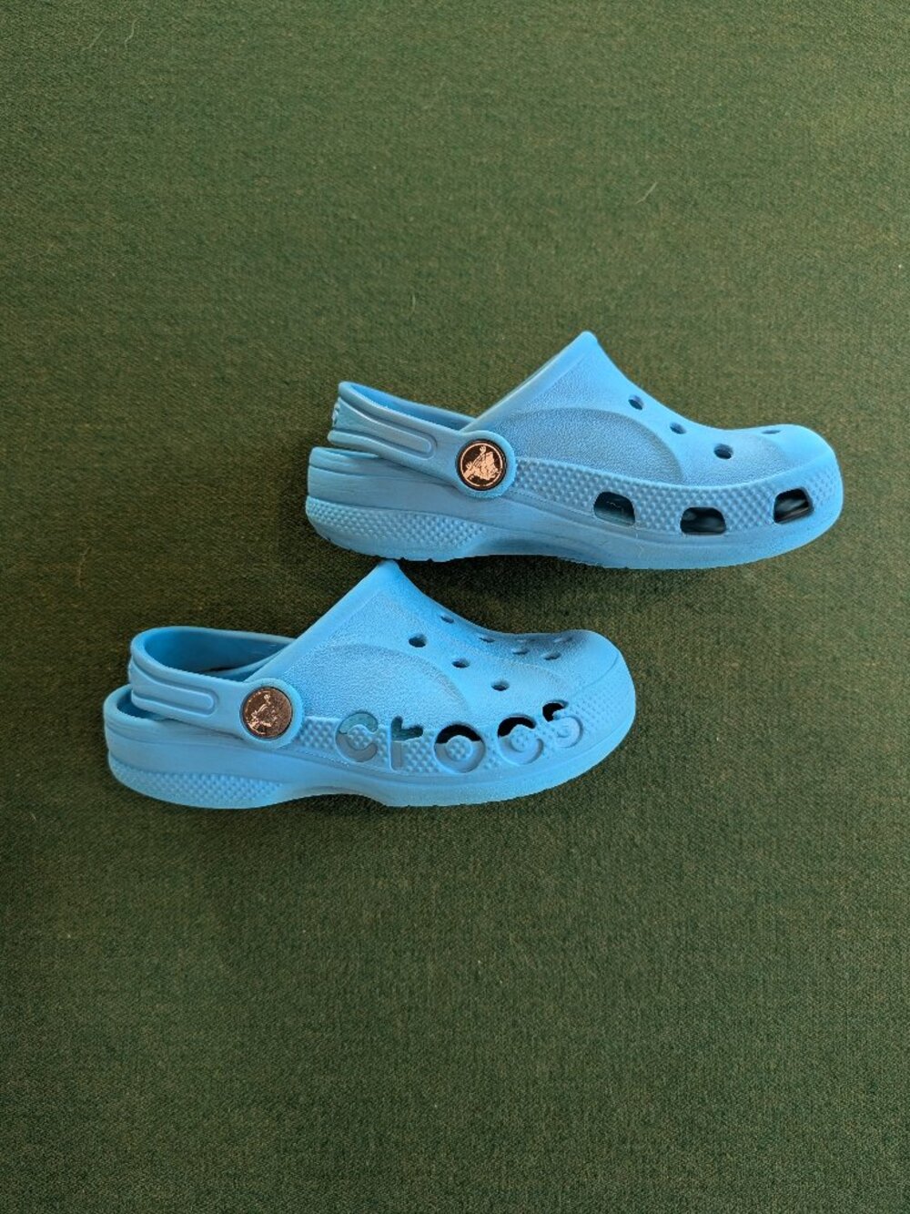 CROCS Aqua Blue/Elite Blue Kid's Size 10 💙 - Picture 1 of 9